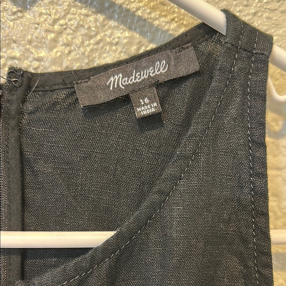 Madewell Black Sleeveless romper - Picture 3 of 10